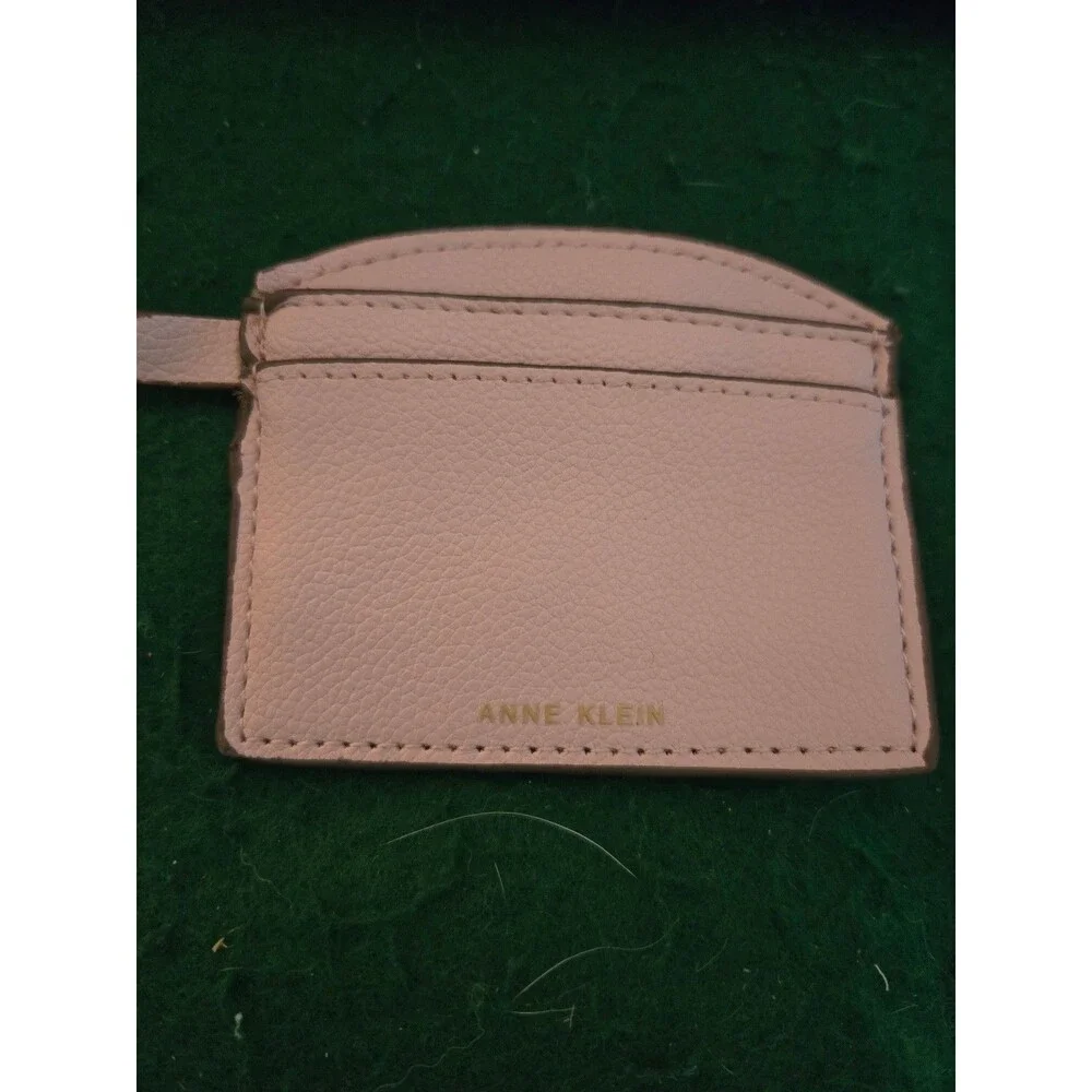 Anne Klein Logo Flap Backpack Purse Pink w/Card Holder (BL-29)